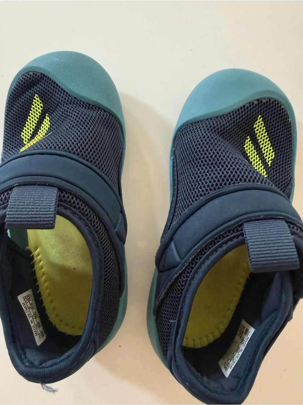 adidas Kids Navy & Teal Mesh Shoes